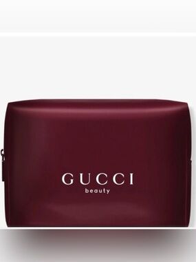 Gucci Burgundy Beauty Pouch NEW